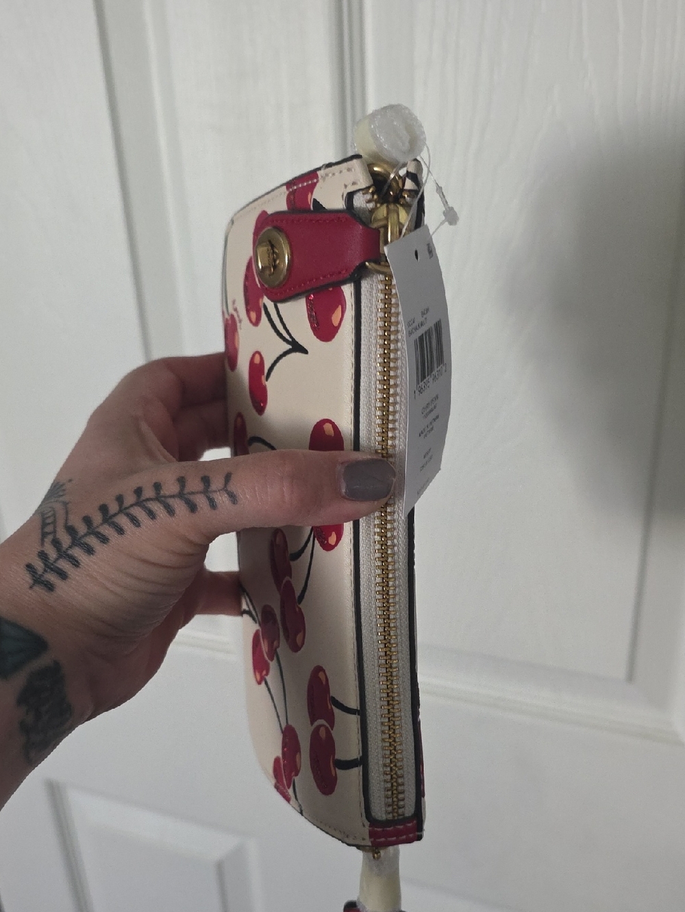 Coach Penn Shoulder Bag with Cherry Print - Picture 7 of 11